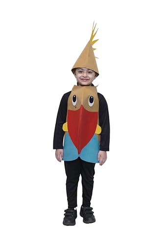 Image of Kaku Fancy Dresses Polyester Puffer Fish Cutout For Kids, Water Animal Costume For Boys & Girls (Freesize /Only Cutout With Cap), Multicolor