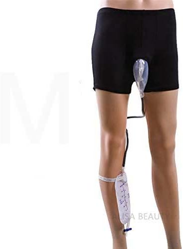 Shorts Urine Bag Reusable Male Urinal Bag Silicone Urine Funnel Pee Holder Collector with Catheter for Old Men Feminine Hygiene