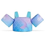 PLUS DE SÉCURITÉ -- Ce gilet de natation pour enfants avec des ailes aux bras est sécurisé avec des sangles réglables et une boucle de sécurité à l'arrière de l'enfant. Vous serez plus rassuré de la sécurité de votre bébé lorsqu'ils nagent. Style veste, il enveloppe le torse de l'enfant et garde les bras libres pour nager. Les couleurs vives offrent une grande visibilité pour les parents ou les gardiens, augmentant la sécurité.