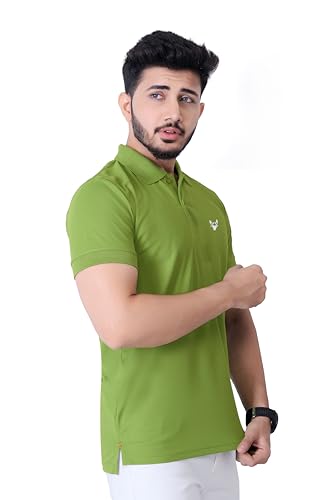 Image of Men's Premium Polo T-Shirt | Classic Collar | Smooth Finish | Half Sleeve Casual Wear (XS to 3XL)