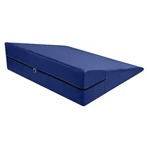 Metron MultiPurpose Bed Wedge Pillow for Acid Reflux for Sleeping | Special Rexine Removable Outer Cover | Color Blue | Pack Of 1