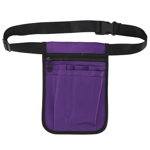 Nurse Fanny Pack, Multi Compartment Medical Gear Pocket Belt Bag Nurse Pouch Waist Bag with Medical Gear Pockets for Stethoscopes Bandage Scissors (A)