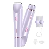 Bald Cat Razor for Women, Bald Cat Razor Bikini Trimmer, Comfort 2 in 1 Electric Lady Shaver, New Model Mini Dual-Head Electric Shaver, 2 in 1 Bikini Pubic Hair Trimmer Wet and Dry (Purple)