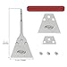 Regiis Tech SDS Plus Floor Scraper 5 in. x 10 in. Wide Tile Flooring Adhesives Remover, Thinset Removal Tool Chisel Bit with Spare Blades for Rotary Hammer Drill Triangle