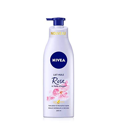 Nivea, latte-olio alla rosa, 200 ml