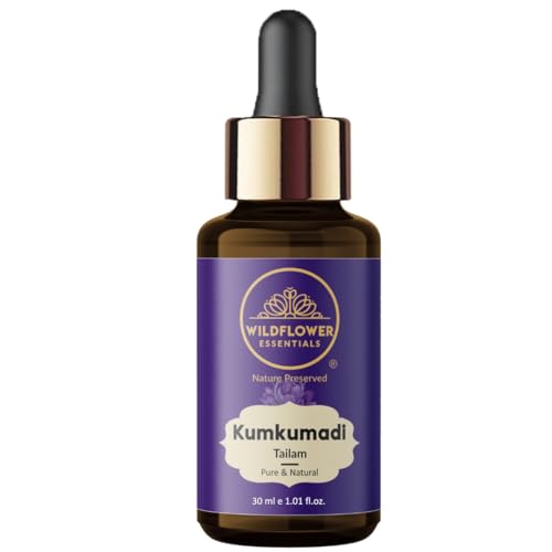 Image of Kumkumadi Tailam 100% Pure Face Oil With Saffron & Lotus Extracts For Pigmentation, Dull Skin, Dark Spots /Skin Radiance Oil /30 ml