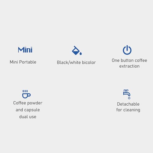 Cafetera Portátil Eléctrica con Batería y Tanque 160 mL miniatura 5