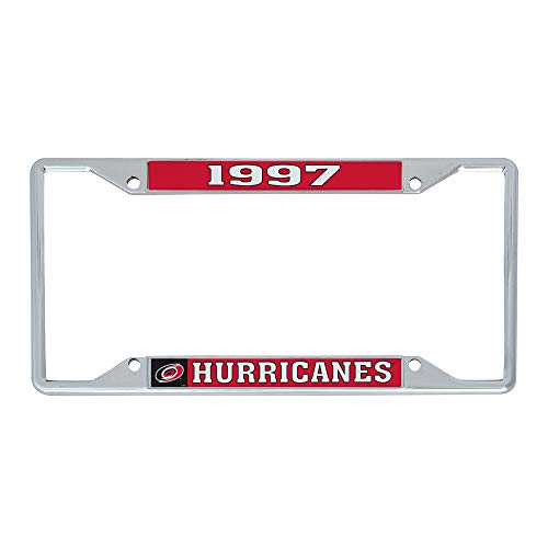Desert Cactus Carolina Hurricanes License Plate Frame Car Tag Holder for Front or Back of Car NHL Team Officially Licensed Metal National Hockey League (Year)