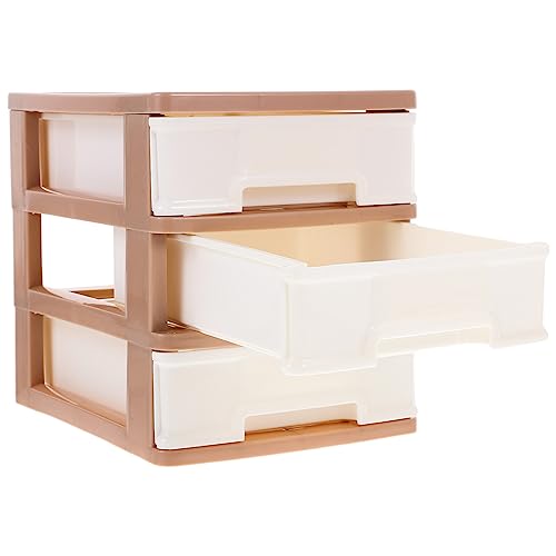 MAGICLULU Plastic Storage Drawers Drawer Desktop Storage Bin Unit Small Plastic Drawers Organizer Mini Storage Bin Container Organizer for Kitchen, Pantry, Desk Document Coffee