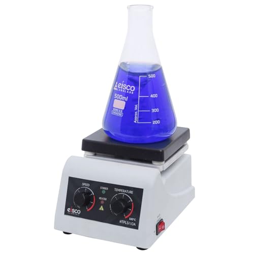 Eisco Endurance Hot Plate Stirrer - 250W Lab Heating & Magnetic Stirring, Up to 320°C, 100-2000 RPM, Teflon-Coated Plate, 2L Capacity - Thumbnail 2