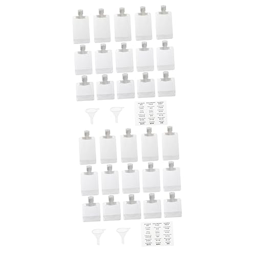 2sets Sacchetti Riutilizzabili Per Lozioni Da Viaggio Contenitori Leggera Per Shampoo e Prodotti Per La Della Con Etichetta e Funnel Inclusi