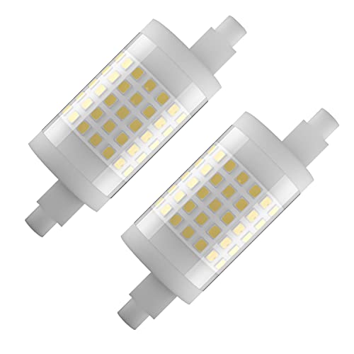 Familite R7s - Bombilla LED (10 W, 78 mm, 3000 K, equivalente a halógeno, 2 unidades)
