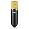 VONYX CMS400B Studio Condenser Microphone Kit with Adjustable Desk Boom Arm Stand, Pop Filter & XLR Cable for Podcasts, Music Recording & YouTube (Black/Gold) #2