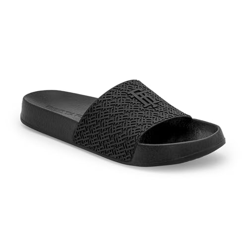Image of Red Tape Flip-Flop Sliders for Men for Everyday Comfort in Brown | Casual Pool Sliders.