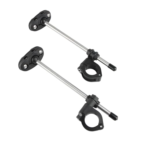 DECTER Kit Montaje Parabrisas Carenado Universal para Motocicleta Soporte para Bicicleta Calle con Manillar 22MM 25MM Y 28MM Motocicleta Deflector Negro Moderno