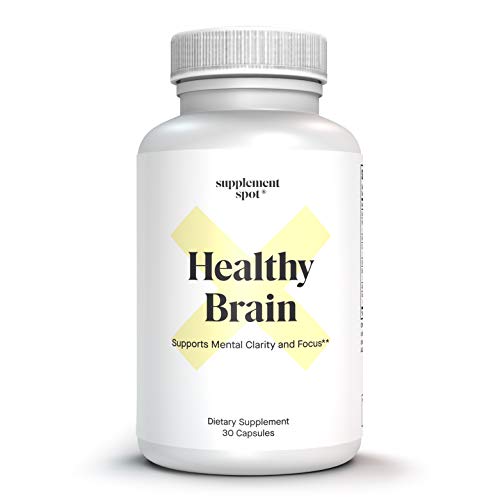 Supplement Spot Nootropics Brain Support Supplement, Brain Health Supplement for Focus, Energy, Memory & Clarity - Gingko Bilboa, St. John's Wort & L-Glutamine Supports Mental Focus, (30 Servings)