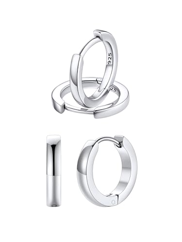 FaithHeart FaithHeart 10MM Silver Hoop Earrings and 12MM Stainless Steel Earrings