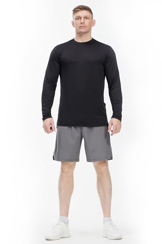 4 Pack Long Sleeve Shirts for Men Quick-Drying Moisture Wicking T-Shirt for Fishing Hiking Workout4