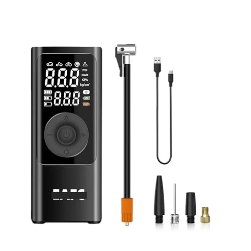 Pompe à air électrique pour pneus de voiture 150 PSI 4500 mAh noire