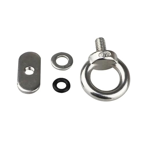 Perno ojo de acero inoxidable para fijación segura en riel deslizante de furgonetas, 5pcs