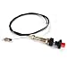 Creative.c 6FT Heavy Duty Vernier Adjustable Lock Control Cable, Part Number VCGTX06, Red Locking Adjustable Heavy Duty Vernier Control Cable