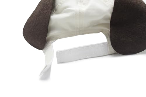 Boné infantil criança kids de 0 a 4 anos ajustável personalizado 3d Cor: Creme-cachorrinho