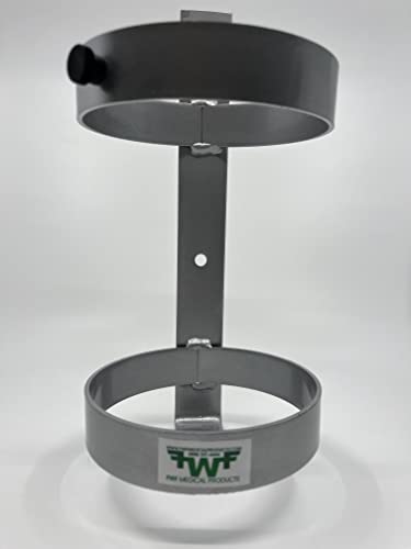 Fwf Oxygen Permanent Wall Mount For 1 (D Or E Style) Cylinder Diameter 4.3" Made In Usa #TOP3