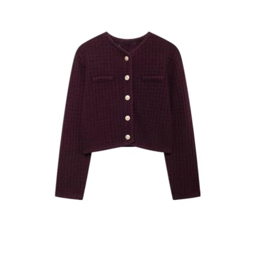 Women Fall Knitted Long Sleeve Sweaters Textured Commuter Solid Open Knit Cardigan2