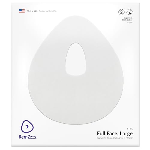 RemZzzs Full Face Cpap Mask Liners (K6-FL) - Reduce Noisy Air Leaks and Painful Blisters - Cpap Supplies and Accessories - Compatible with Fisher Paykel and Hans Rudolph