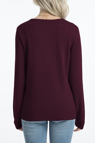 Image of QUALFORT Women's 100% Cotton Lightweight Cardigans Long Sleeve Knitted Button Down Sweater