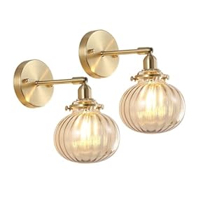 Yvamnad Y-6288 Glaskugel-Wandleuchten-Set Badezimmer