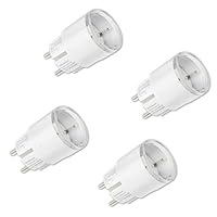 Shelly Plug S Gen3 Weiß - WLAN Smarte Steckdose, Leistungsmessung, 12A, 2500W, Zeitschaltuhr, Matter-Zertifiziert Stecker, Heizung & Kühlung, Alexa & Google, Kein Hub Erforderlich (4 Stück)