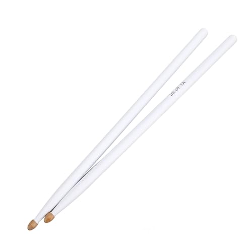 1 par de baquetas de arce, accesorios de reemplazo para instrumentos musicales, ideales para niños y principiantes (blanco) miniatura 6