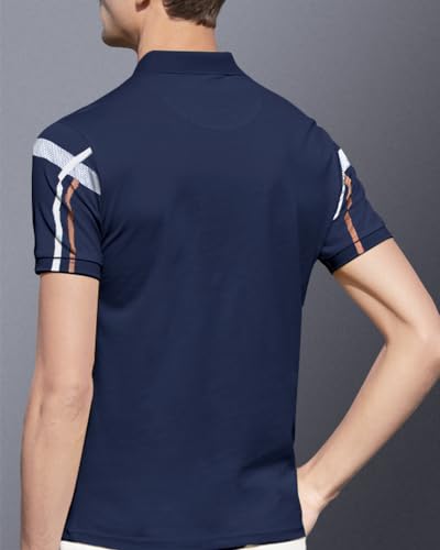 Image of Noble Monk Men's Regular Fit Polo T Shirt |Half Sleeves |Collar Tshirts | Casual T-Shirt for Men
