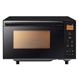 電子レンジ 17L フラットテーブル 単機能 縦開き ヘルツフリー 全国対応 最大出力650W 3段階出力調整 ブラック
