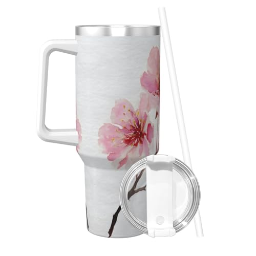 Vaso Acero Inoxidable Térmico con Asa y Pajilla 40oz miniatura 2