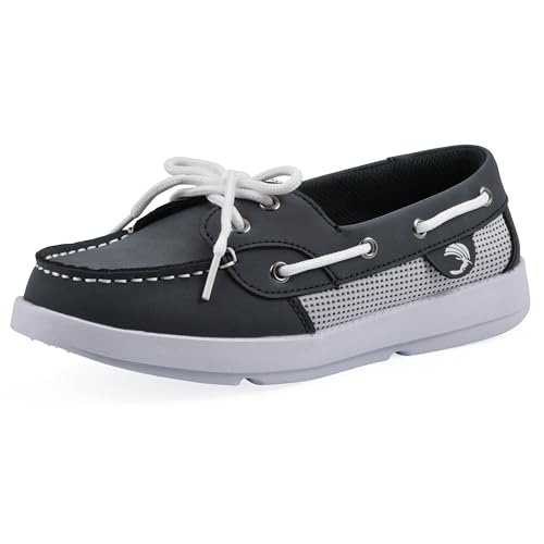 Island Surf Women's Sanibel Boat Shoe, Navy, 8 M