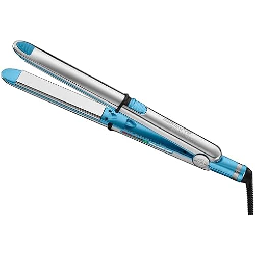 BaBylissPRO Nano Titanium Prima Ionic Hair Straightener – Professional Flat Iron & Curling Iron in One for Stylists, Pro Styling Hair Tool