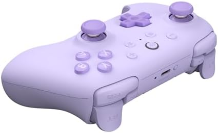 8Bitdo Ultimate 2C Wireless Controller for Windows PC and Android, with 1000Hz Polling Rate, Hall Effect Joysticks and Hall Triggers, and Remappable L4/R4 Bumpers (Purple) - 1