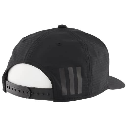 Adidas Men's Affiliate 2 High Crown Structured Snapback Cap, Black/Black, One Size #TOP3