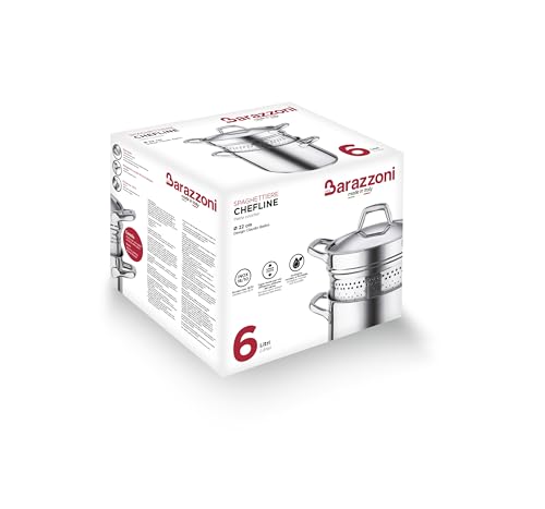 Barazzoni Chef Line Spaghettiere, Diametro cm 22, Acciaio inox 18/10. Made in Italy. - 2