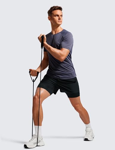 CRZ YOGA 2 in 1 Mens Athletic Shorts 3.5'' with Liner Quick Dry Lightweight for Running Gym with Zip Pockets4