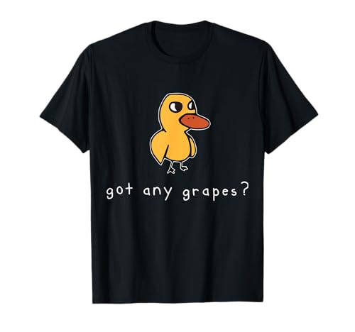 Funny Duck Got Any Grapes Graphic Summer Design T-Shirt