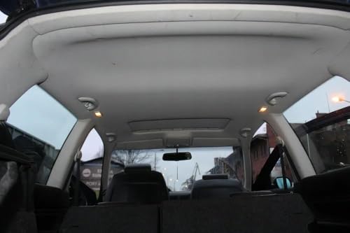 Auto Headliner Fabric Mesh Type 60inx144in with Foam Backing Interior Replacement Headliner Material Car Roof Upholstery Fabric for All Vehicles RV Boat Home DIY, Silver