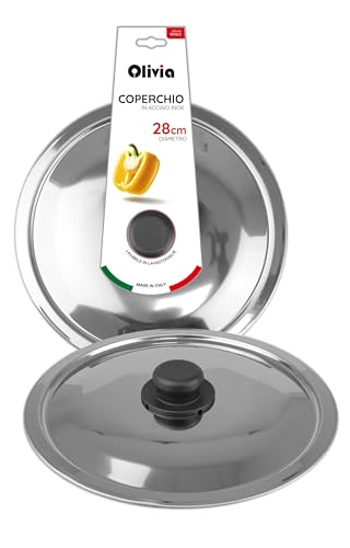 IPEA Universaldeckel für Pfanne oder Topf aus Edelstahl – 18/20 / 22/24 / 26/28 cm – Runder Deckel mit Knauf für Kochpfannen und Töpfe – Spülmaschinenfest IPEA Universaldeckel für Pfanne oder Topf aus Edelstahl – 18/20 / 22/24 / 26/28 cm – Runder Deckel mit Knauf für Kochpfannen und Töpfe – Spülmaschinenfest