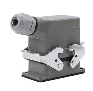 KAMCON? Rectangular heavy duty connector hdc-he-6/10/16/20/24/32/48 core waterproof aviation plug top line and lateral line 16A (HDL-HE 10 PIN)