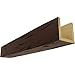 Ekena Millwork BMPC3C0060X060X144ZH 3-Sided (U Pecky Cypress Endurathane Faux Wood Ceiling Beam, 6"W x 6"H x 12