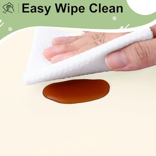 Image of misaya 12 Packs Disposable Plastic Table Cloth, 84 inch Round Waterproof Tablecloth, Leakproof & Sturdy Decorative Table Covers for Picnic, Party and Outdoor, Beige
