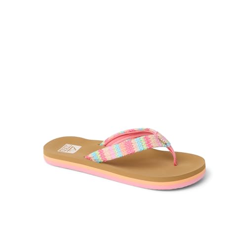 Image of REEF Girls Kids Ahi Beach Flip Flop, Soft Cushion Footbed, Water Friendly