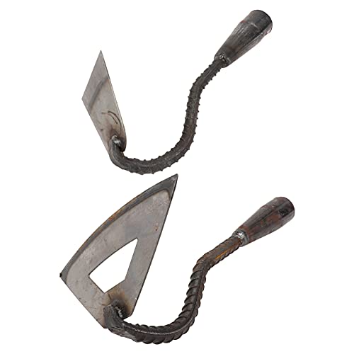 Tool s Hand 2pcs Hand Hoe Small Garden Hoe Portable Handheld Hoe Sickle Garden Hand Weeder for Cutting Grass Digging Soil Loosening Hand Hand Hand Hand Hand s Tools